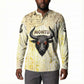 Montu Egyptian Button Sweatshirt War God Mighty Bull Symbol Ancient Power Hieroglyphic