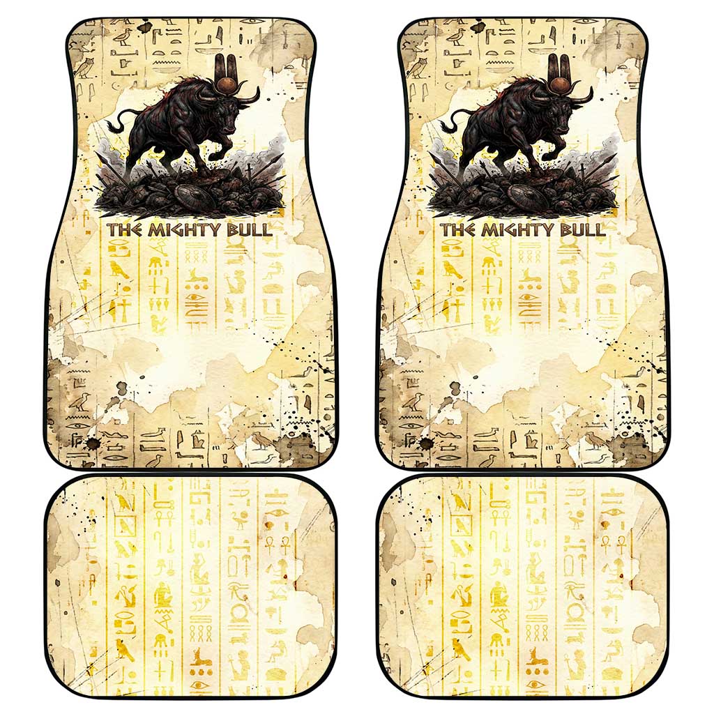 Montu Egyptian Car Mats War God Mighty Bull Symbol Ancient Power Hieroglyphic