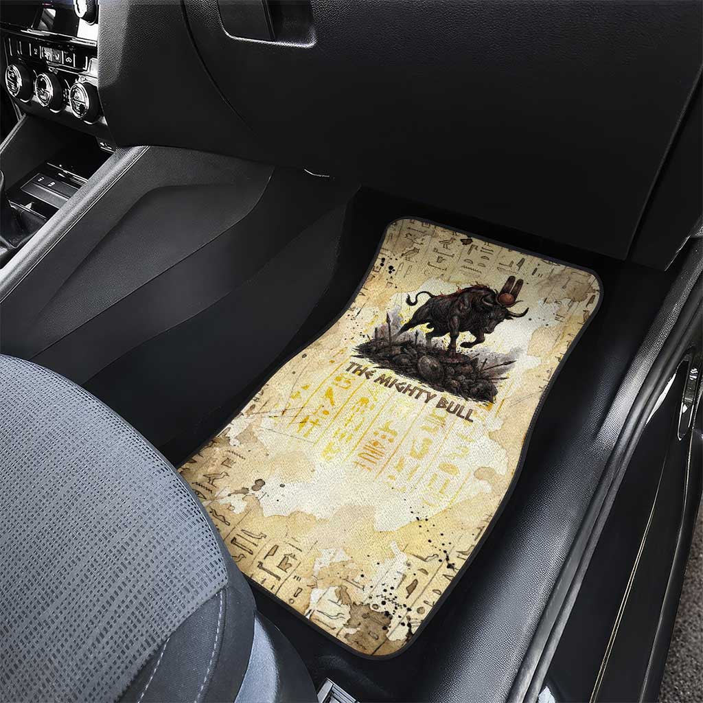 Montu Egyptian Car Mats War God Mighty Bull Symbol Ancient Power Hieroglyphic