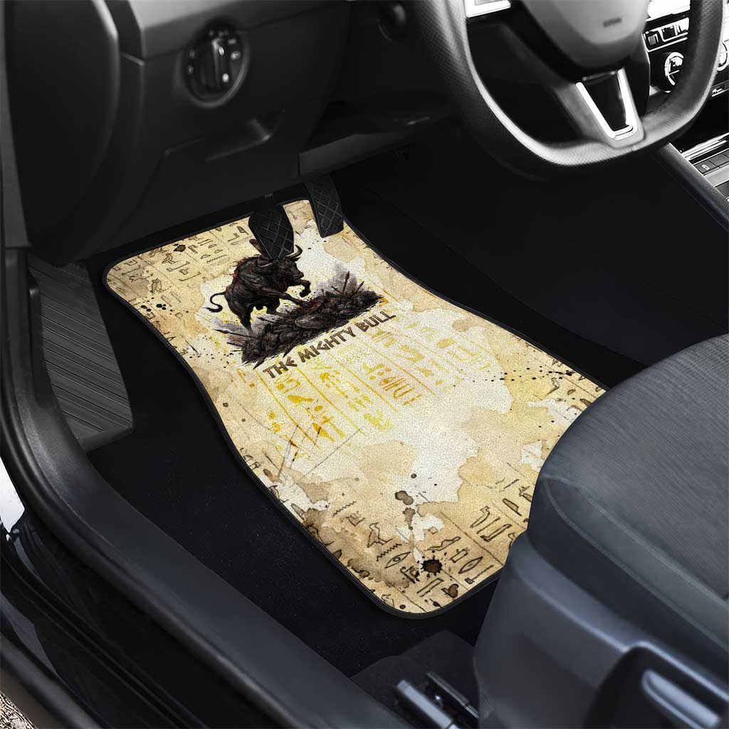 Montu Egyptian Car Mats War God Mighty Bull Symbol Ancient Power Hieroglyphic