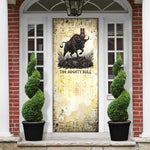 Montu Egyptian Door Cover War God Mighty Bull Symbol Ancient Power Hieroglyphic