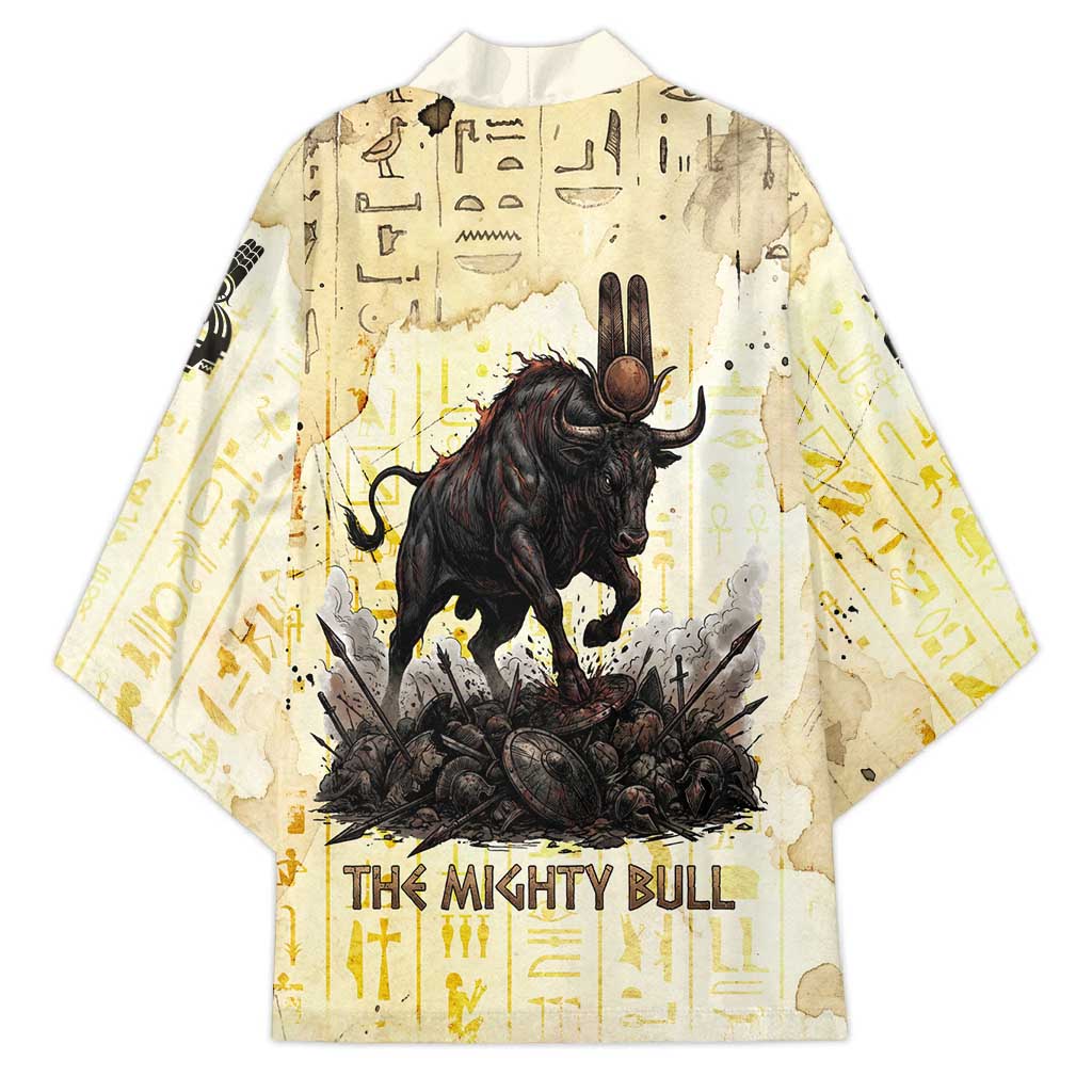 Montu Egyptian Kimono War God Mighty Bull Symbol Ancient Power Hieroglyphic