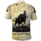 Montu Egyptian Polo Shirt War God Mighty Bull Symbol Ancient Power Hieroglyphic