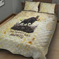 Montu Egyptian Quilt Bed Set War God Mighty Bull Symbol Ancient Power Hieroglyphic