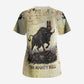 Montu Egyptian Scrub Top War God Mighty Bull Symbol Ancient Power Hieroglyphic