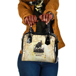 Montu Egyptian Shoulder Handbag War God Mighty Bull Symbol Ancient Power Hieroglyphic