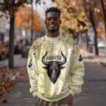 Montu Egyptian Sweatshirt War God Mighty Bull Symbol Ancient Power Hieroglyphic