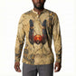 Montu Button Sweatshirt Falcon Head War God Ancient Egyptian Map Feathers and Sun Disk