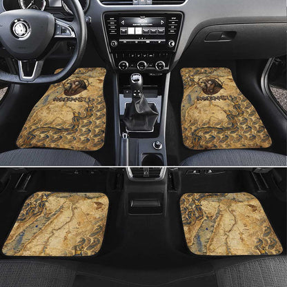 Montu Car Mats Falcon Head War God Ancient Egyptian Map Feathers and Sun Disk