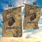 Montu Garden Flag Falcon Head War God Ancient Egyptian Map Feathers and Sun Disk