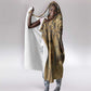 Montu Hooded Blanket Falcon Head War God Ancient Egyptian Map Feathers and Sun Disk