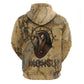 Montu Hoodie Falcon Head War God Ancient Egyptian Map Feathers and Sun Disk
