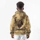 Montu Kid Hoodie Falcon Head War God Ancient Egyptian Map Feathers and Sun Disk