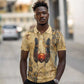 Montu Polo Shirt Falcon Head War God Ancient Egyptian Map Feathers and Sun Disk
