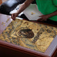 Montu Puzzle Falcon Head War God Ancient Egyptian Map Feathers and Sun Disk