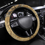 Montu Steering Wheel Cover Falcon Head War God Ancient Egyptian Map Feathers and Sun Disk
