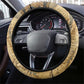Montu Steering Wheel Cover Falcon Head War God Ancient Egyptian Map Feathers and Sun Disk