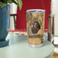 Montu Tumbler Cup Falcon Head War God Ancient Egyptian Map Feathers and Sun Disk