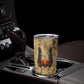 Montu Tumbler Cup Falcon Head War God Ancient Egyptian Map Feathers and Sun Disk