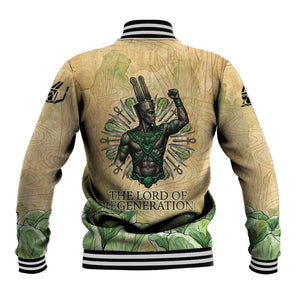 Min Baseball Jacket Egyptian God of Fertility Lord of Generation Lettuce Ancient
