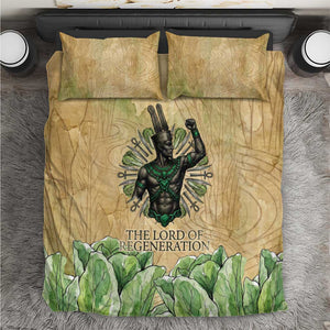 Min Bedding Set Egyptian God of Fertility Lord of Generation Lettuce Ancient