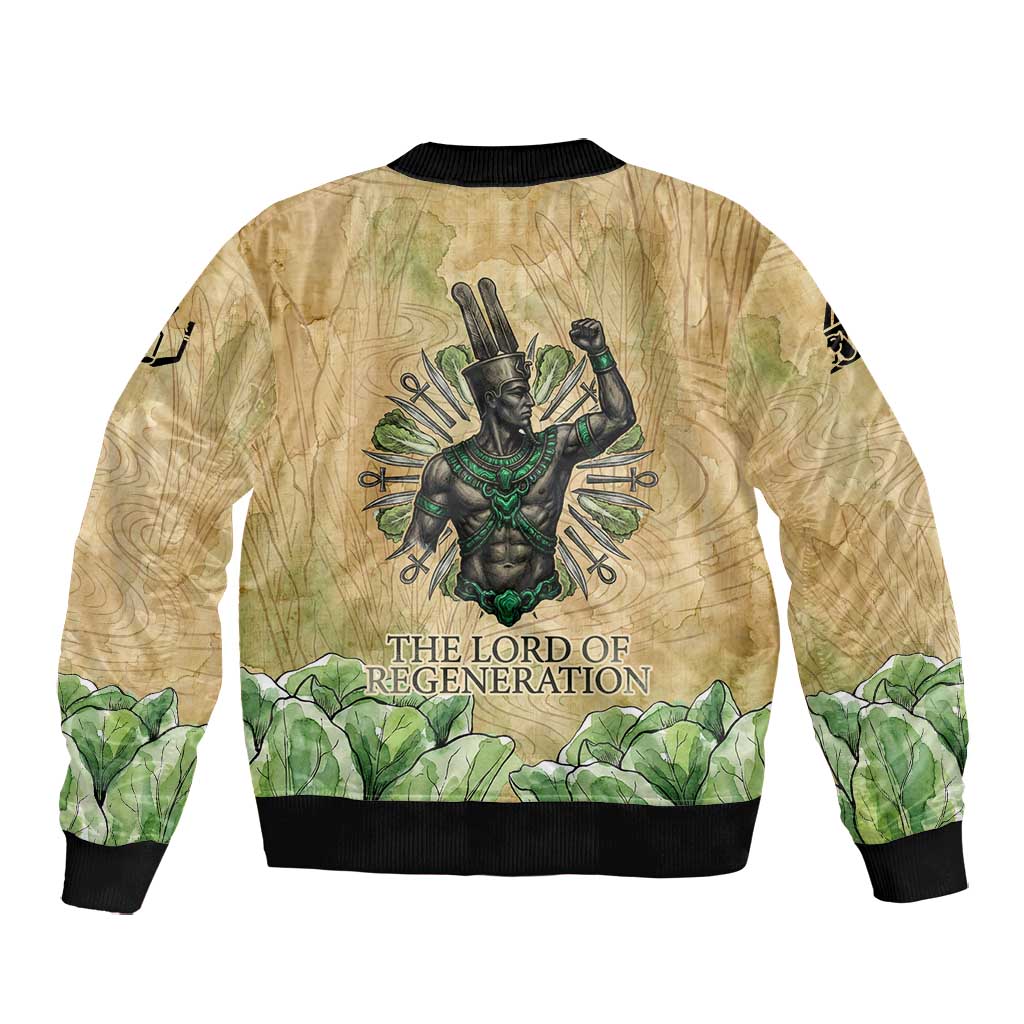 Min Bomber Jacket Egyptian God of Fertility Lord of Generation Lettuce Ancient