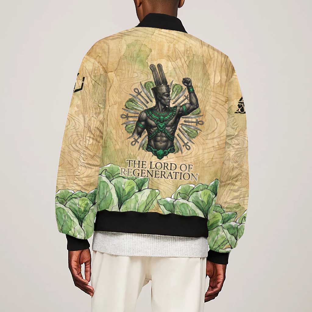 Min Bomber Jacket Egyptian God of Fertility Lord of Generation Lettuce Ancient