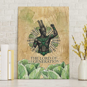 Min Canvas Wall Art Egyptian God of Fertility Lord of Generation Lettuce Ancient