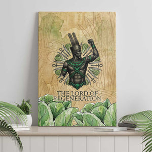 Min Canvas Wall Art Egyptian God of Fertility Lord of Generation Lettuce Ancient