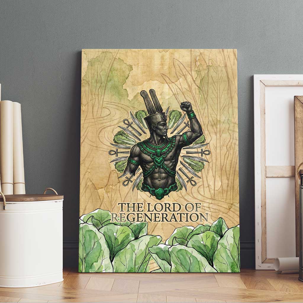 Min Canvas Wall Art Egyptian God of Fertility Lord of Generation Lettuce Ancient