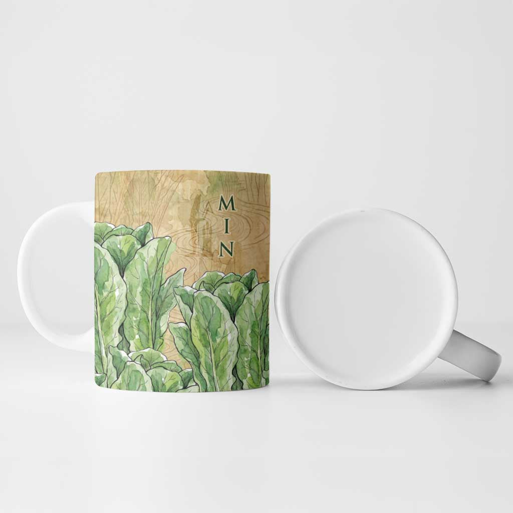 Min Ceramic Mug Egyptian God of Fertility Lord of Generation Lettuce Ancient
