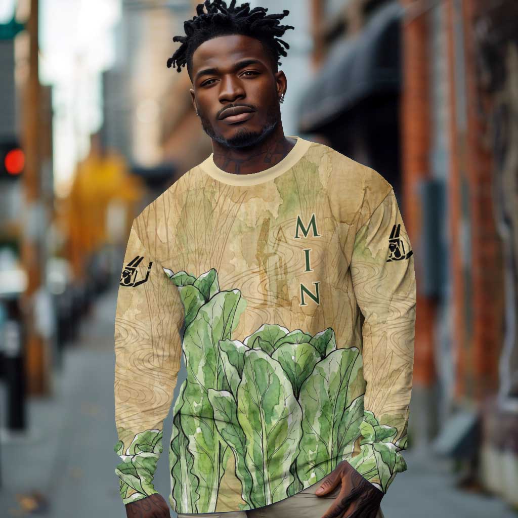 Min Long Sleeve Shirt Egyptian God of Fertility Lord of Generation Lettuce Ancient
