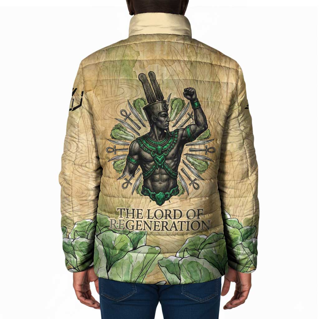 Min Padded Jacket Egyptian God of Fertility Lord of Generation Lettuce Ancient