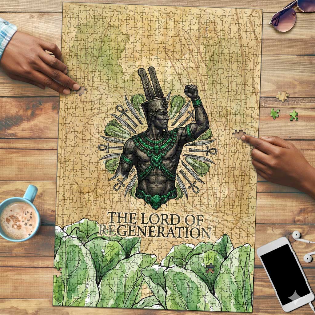 Min Puzzle Egyptian God of Fertility Lord of Generation Lettuce Ancient