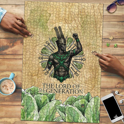 Min Puzzle Egyptian God of Fertility Lord of Generation Lettuce Ancient
