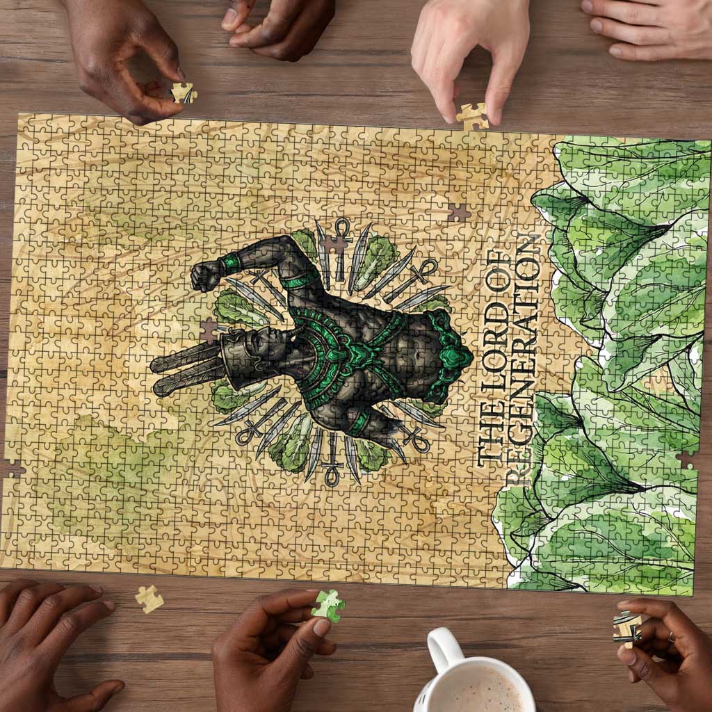 Min Puzzle Egyptian God of Fertility Lord of Generation Lettuce Ancient