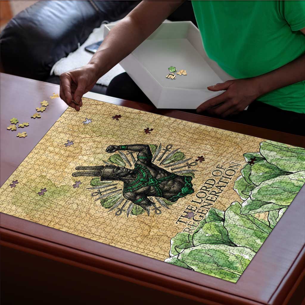 Min Puzzle Egyptian God of Fertility Lord of Generation Lettuce Ancient