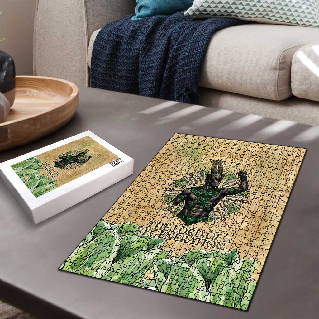 Min Puzzle Egyptian God of Fertility Lord of Generation Lettuce Ancient