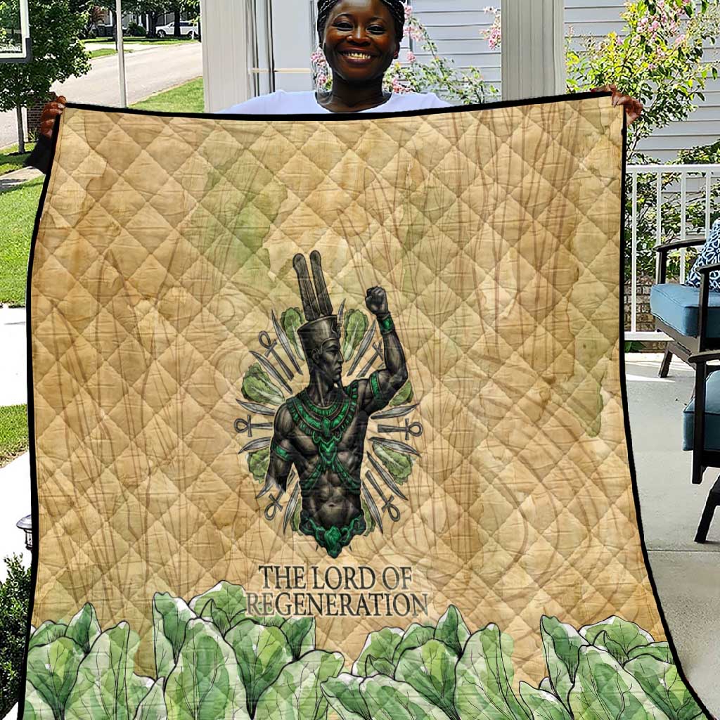 Min Quilt Egyptian God of Fertility Lord of Generation Lettuce Ancient