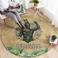 Min Round Carpet Egyptian God of Fertility Lord of Generation Lettuce Ancient