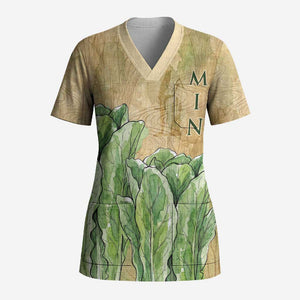 Min Scrub Top Egyptian God of Fertility Lord of Generation Lettuce Ancient