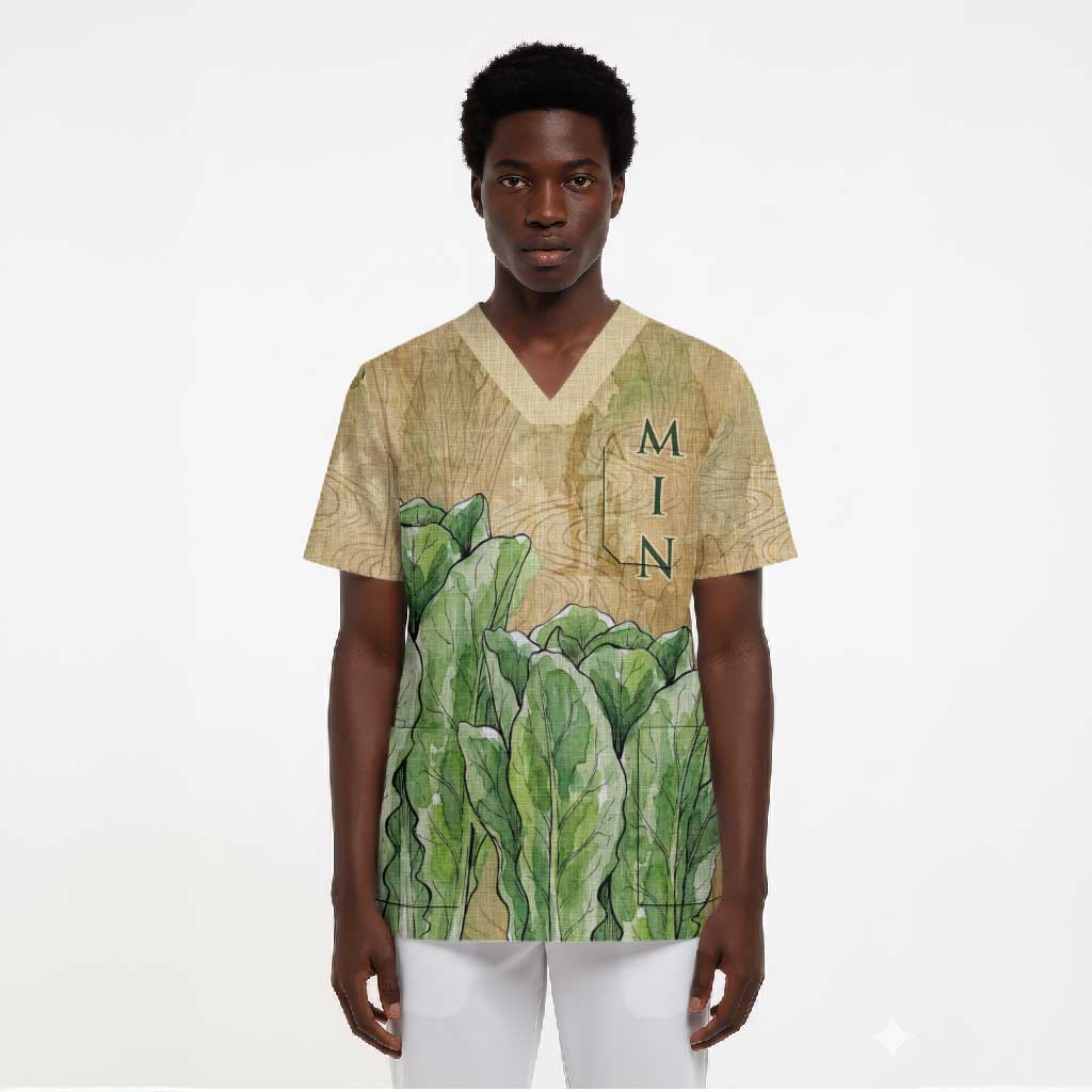 Min Scrub Top Egyptian God of Fertility Lord of Generation Lettuce Ancient