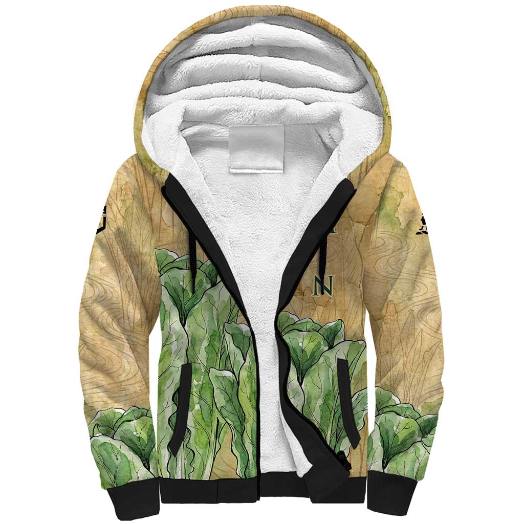 Min Sherpa Hoodie Egyptian God of Fertility Lord of Generation Lettuce Ancient