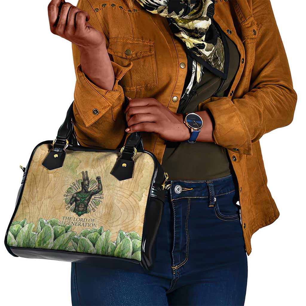 Min Shoulder Handbag Egyptian God of Fertility Lord of Generation Lettuce Ancient