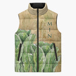 Min Sleeveless Puffer Jacket Egyptian God of Fertility Lord of Generation Lettuce Ancient
