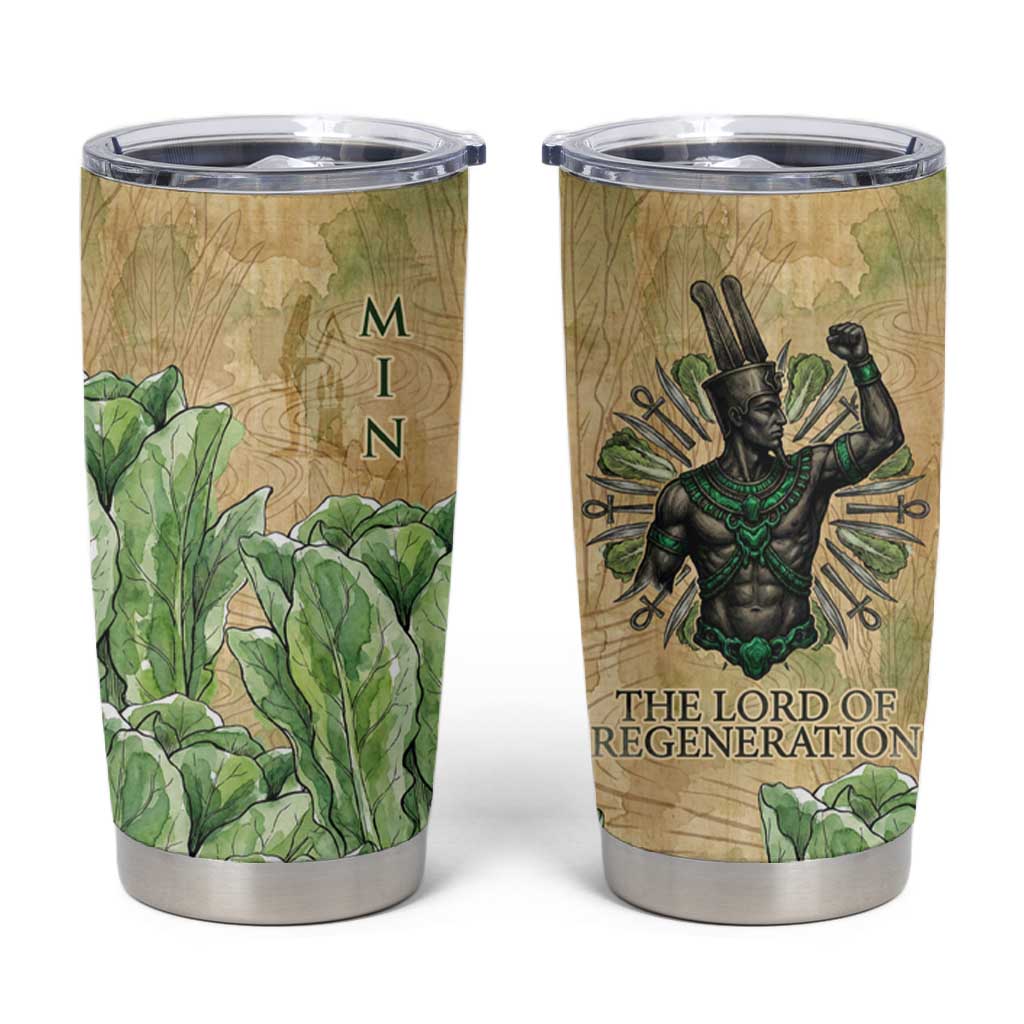 Min Tumbler Cup Egyptian God of Fertility Lord of Generation Lettuce Ancient