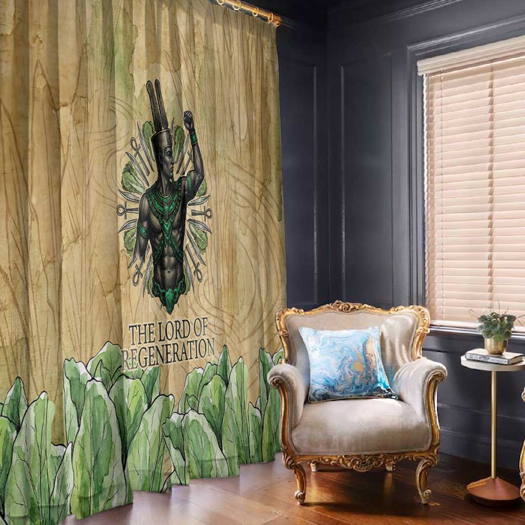 Min Window Curtain Egyptian God of Fertility Lord of Generation Lettuce Ancient