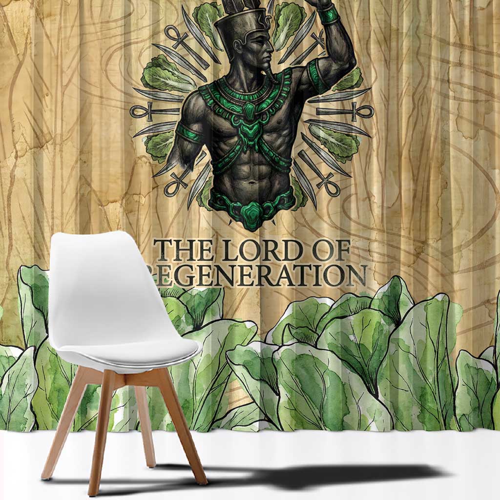 Min Window Curtain Egyptian God of Fertility Lord of Generation Lettuce Ancient