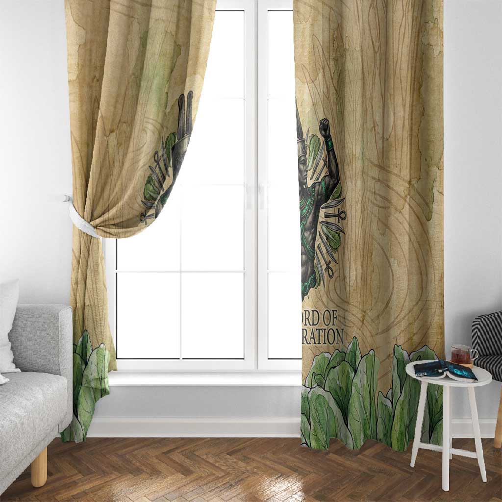 Min Window Curtain Egyptian God of Fertility Lord of Generation Lettuce Ancient