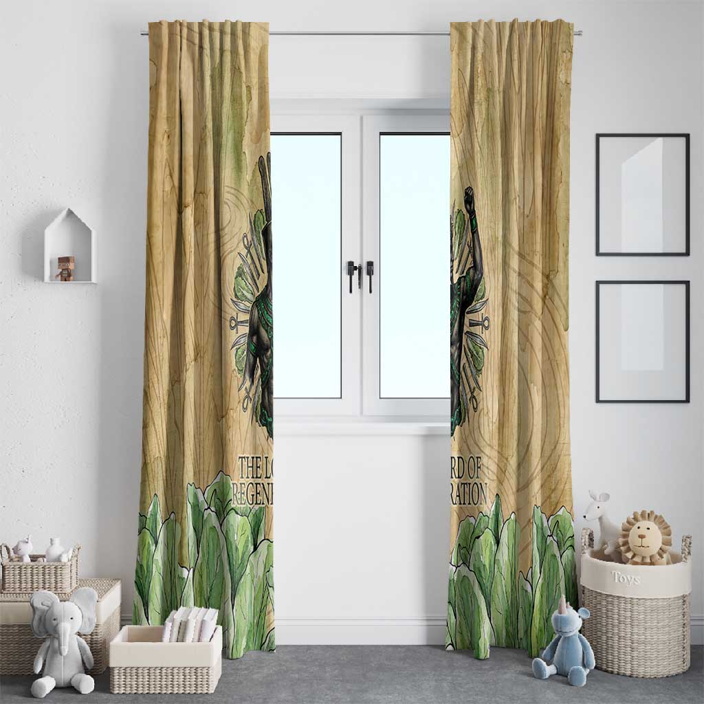 Min Window Curtain Egyptian God of Fertility Lord of Generation Lettuce Ancient